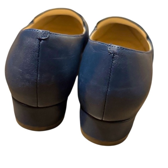 Cole Haan Camila Skimmer Flat in Marine Blue Leather Women sz 5.5 Closed toe - Picture 4 of 10
